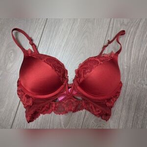 Like new super sexy red la senza push up bra size 325 perfect condition worn one